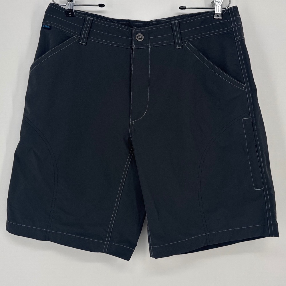 Kuhl Renegade Mens Shorts 34 Dark Gray Technical Stretch Hiking Cargo